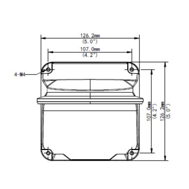 Alibi ALI-WM03-B-IN Vigilant 3-inch Fixed Dome Indoor Wall Mount