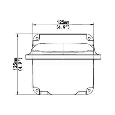 Alibi ALI-WM04-IN Vigilant 4-inch Fixed Dome Wall Mount