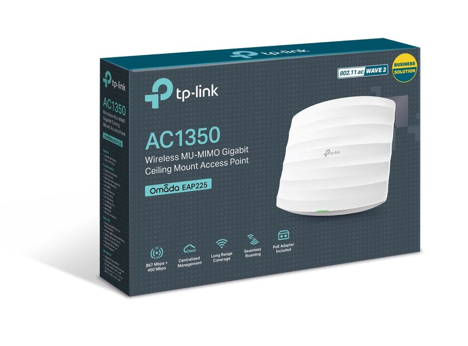 TP-Link EAP225 AC1350 Ceiling Mount Dual-Band Wi-Fi Access Point
