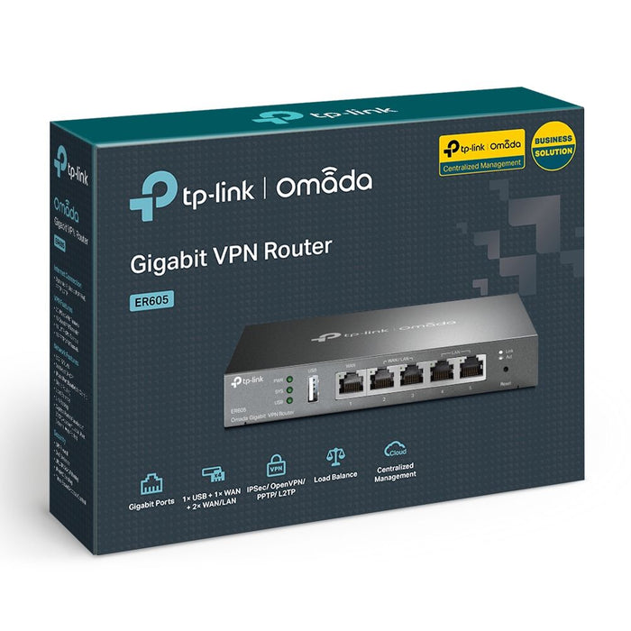 TP-Link ER605 SafeStream Gigabit Multi-WAN VPN Router