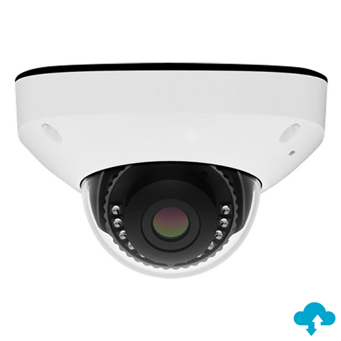 Alibi AC-VS-NC124FA Cloud VS 4MP Starlight Vandal-Resistant Fixed Mini-Dome IP Camera with Built-in Mic