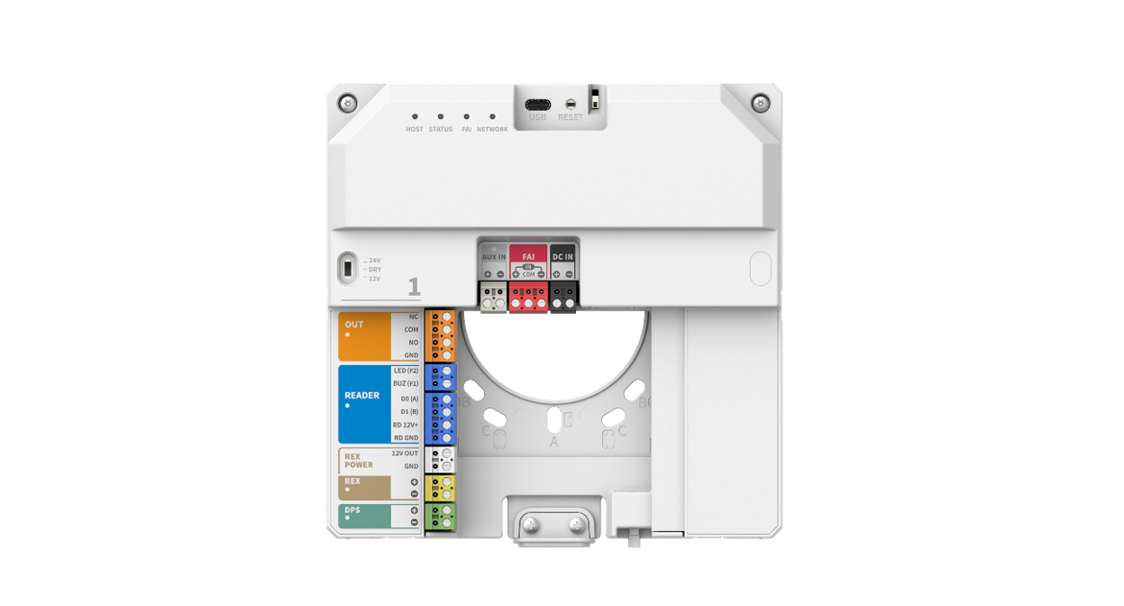 Hanwha  NHP-P100 1 Door IP Controller Powered by OnCAFE