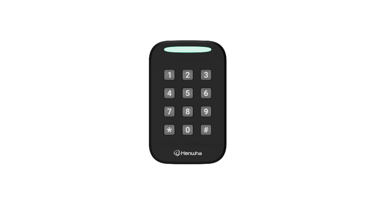 Hanwha  NOD-AX25S Single Gang Credential Reader w/ Keypad | 13.56 MHz (NFC), 125 kHz (PROX), Bluetooth BLE 5.3