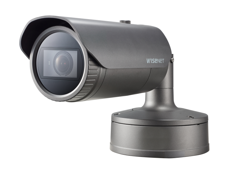 Hanwha Techwin PNO-A9081RLP 4K IR Bullet AI camera with Wisenet Road AI