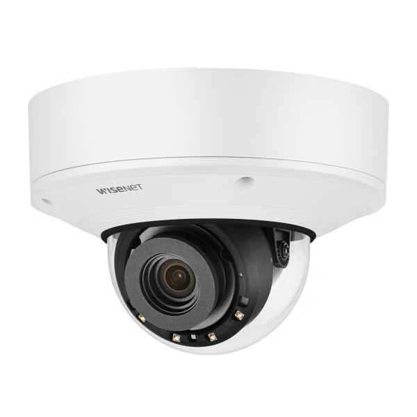 Hanwha Techwin PNV-A9081RLP 4K IR Vandal Dome  AI camera with Wisenet Road AI