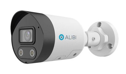 Alibi ALI-PB40-UAIS-D Vigilant Performance Series 4MP Starlight SmartSense IP Fixed Bullet Active Deterrent Camera with White Light Strobes and Audible Alarm
