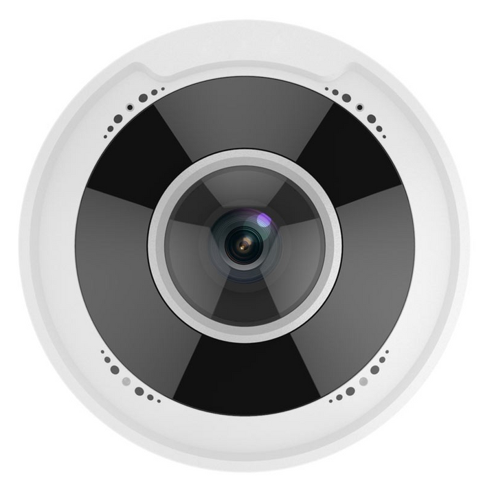 Alibi ALI-PF50-A Vigilant Performance 5MP 33’ IR Vandal-resistant Fisheye Fixed Dome IP Camera With Audio