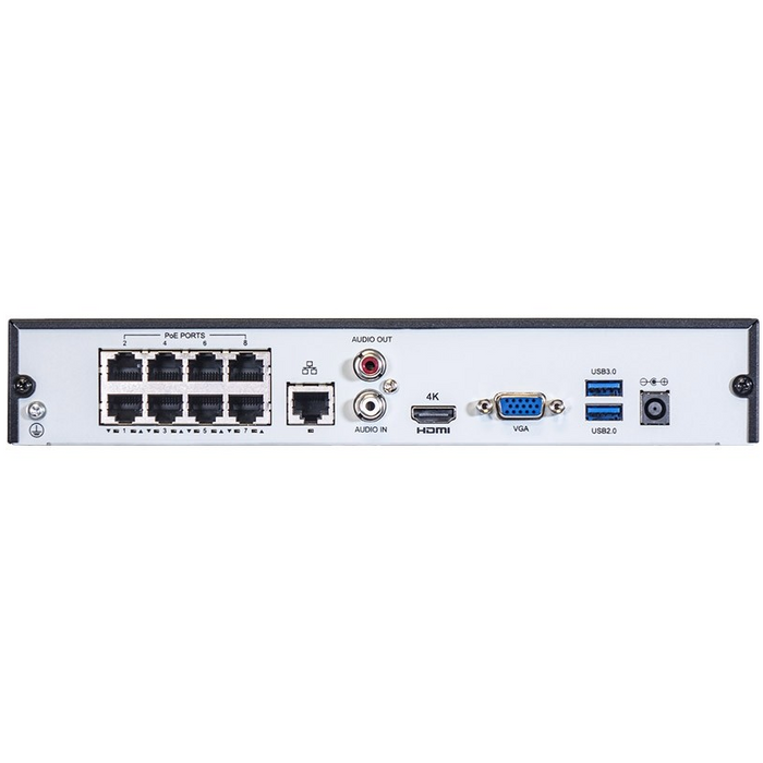 ALIBI VIGILANT MSTAR 2MP IP SYSTEM - 4 X IR TURRET DOMES W/ 8-CHANNEL NVR + 1TB HDD - SYSIP-N2T4081