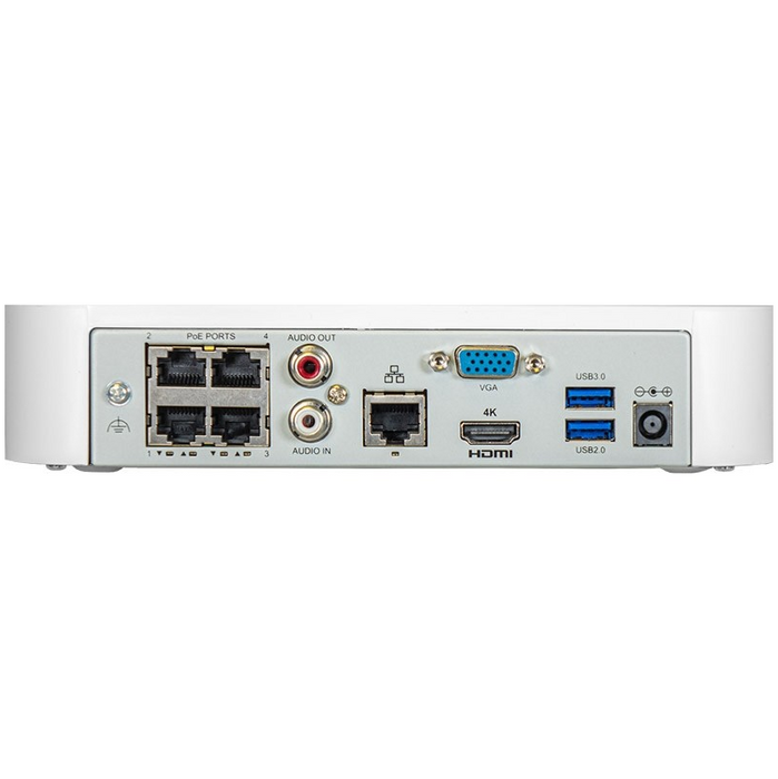 ALIBI VIGILANT MSTAR 4MP IP SYSTEM - 4 X IR TURRET DOMES W/ 4-CHANNEL NVR + 1TB HDD - SYSIP-N4T4041