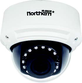 Northern Video 4-in-1, Full HD 1080p Outdoor Varifocal Dome Camera Autofocus 2.8-12mm IR Lens - HDAFDIR90WD