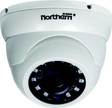 Northern Video 4-in-1, Full HD 1080p Outdoor IR Eyeball Camera 3.6mm, 60’ IR Range White Color - HDDWMIRW