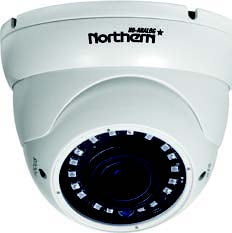 Northern Video 4-in-1, Full HD 1080p Outdoor IR Eyeball Camera 2.8-12mm, 90’ IR Range White Color - HDDWMVFIRW
