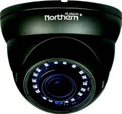 Northern Video 4-in-1, Full HD 1080p Outdoor IR Eyeball Camera 2.8-12mm, 90’ IR Range Gray Color - HDDWMVFIR