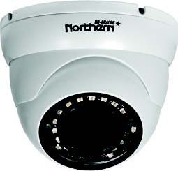 Northern Video 4-in-1, Full HD 1080p Outdoor Eyeball Camera Semi Autofocus 2.8 ~ 12mm Lens, 90’ IR Range White Color - HDMEIR90W