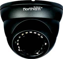 Northern Video 4-in-1, Full HD 1080p Outdoor Eyeball Camera Semi Autofocus 2.8 ~ 12mm Lens, 90’ IR Range Gray Color - HDMEIR90