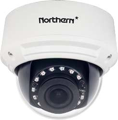 Northern Video N2 Series 4MP IP, True WDR, Outdoor Varifocal IR Dome Camera Autofocus 2.7-13.5mm IR Lens w/ Remote Zoom, 100’ IR, IP66/IK10 - N2IP4AFD