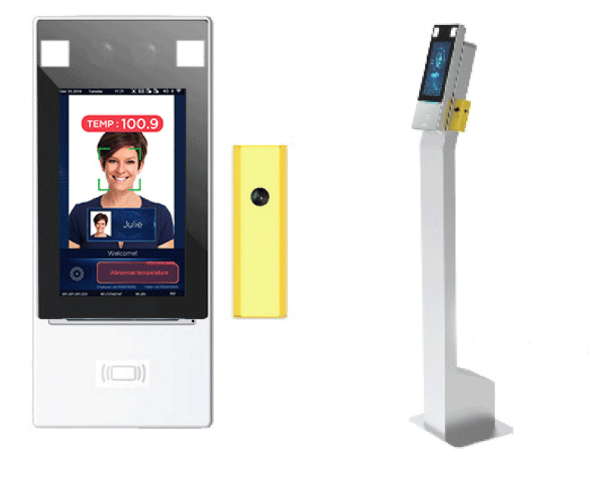 SINGLE PERSON THERMAL WRIST TEMPERATURE DETECTION AND FACE RECOGNITION UNIT
