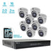 Alibi 2MP Starlight 8-Camera 65' IR Hd Hybrid+ Outdoor System, With 16-Channel DVR And 2TB HDD - Alibi - Ally Security