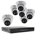 6-Camera 5.0 Megapixel 135' IR HD-TVI Hybrid+ Outdoor Security Camera System With 8-Channel DVR - Alibi - Ally Security