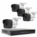 4-Camera 5.0 Megapixel 65' IR HD-TVI Hybrid+ Outdoor Security Camera System With 4-Channel DVR - Alibi - Ally Security