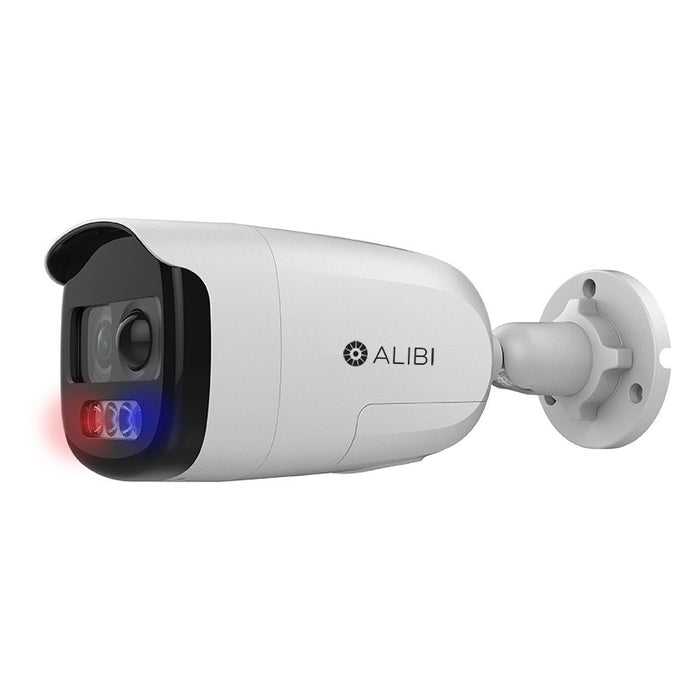 Alibi 2MP Starlight 130’ White Light HD-TVI/AHD/CVI/CVBS Bullet Camera With Siren And Strobe Lights - Alibi - Ally Security