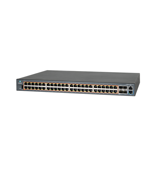 Cambium Networks - cnMatrix EX2052R-P, Intelligent Ethernet PoE Switch, 48 1G and 4 SFP+, Removeable Power Supply  (not included)  - no pwr cord, USA Only - MXEX2052GxPA11