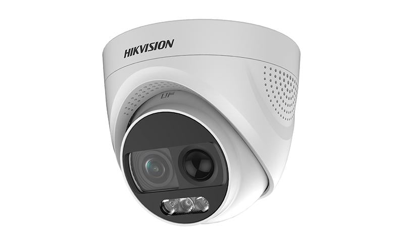 HIKVISION DS-2CE72DFT-PIRXOF 2 MP ColorVu Fixed Outdoor Turret Camera with PIR Siren