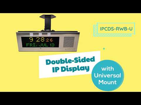 Double-Sided IP Display Advanced Network Devices IPCDS-RWB-U — Ally ...